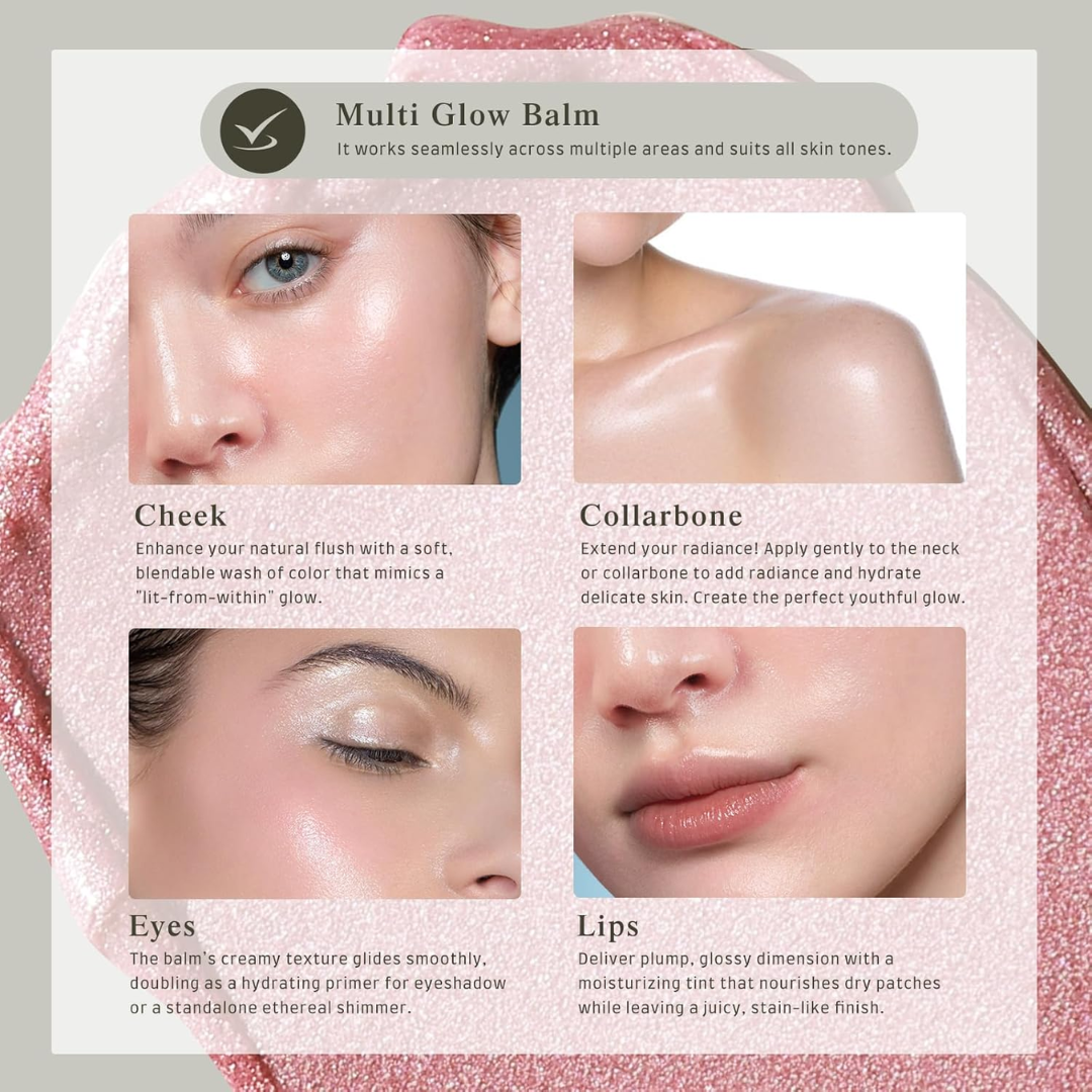 Makeup Revolution Ultimate Glow Bundle: Skin Silk Serum Foundation & Multi Glow Balm | Hydrating & Radiant Skin Duo