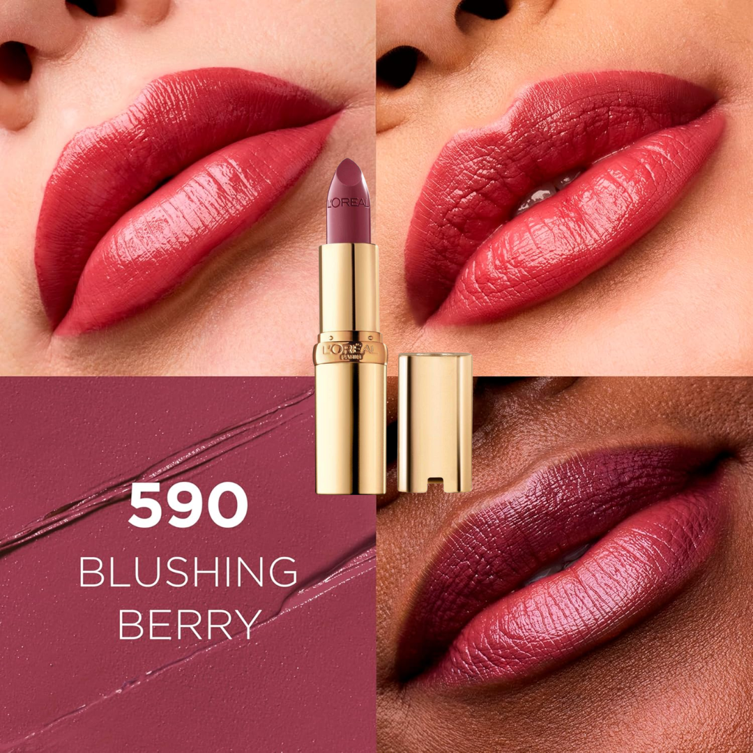 L'Oréal Color Riche Satin Lipstick | Infused with Omega 3, Vitamin E & Argan Oil, Luxurious Satin Finish