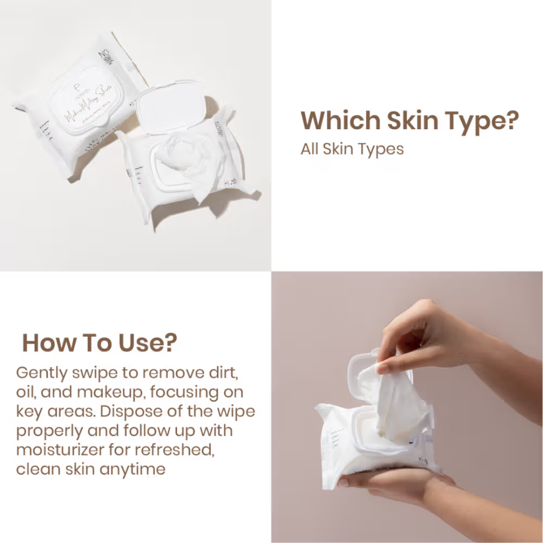 Deep Clean & Hydrating Trio Deal | include Makeup removing Wipes + Face Scrub + Clay mask | Clean & brighten Skin tone