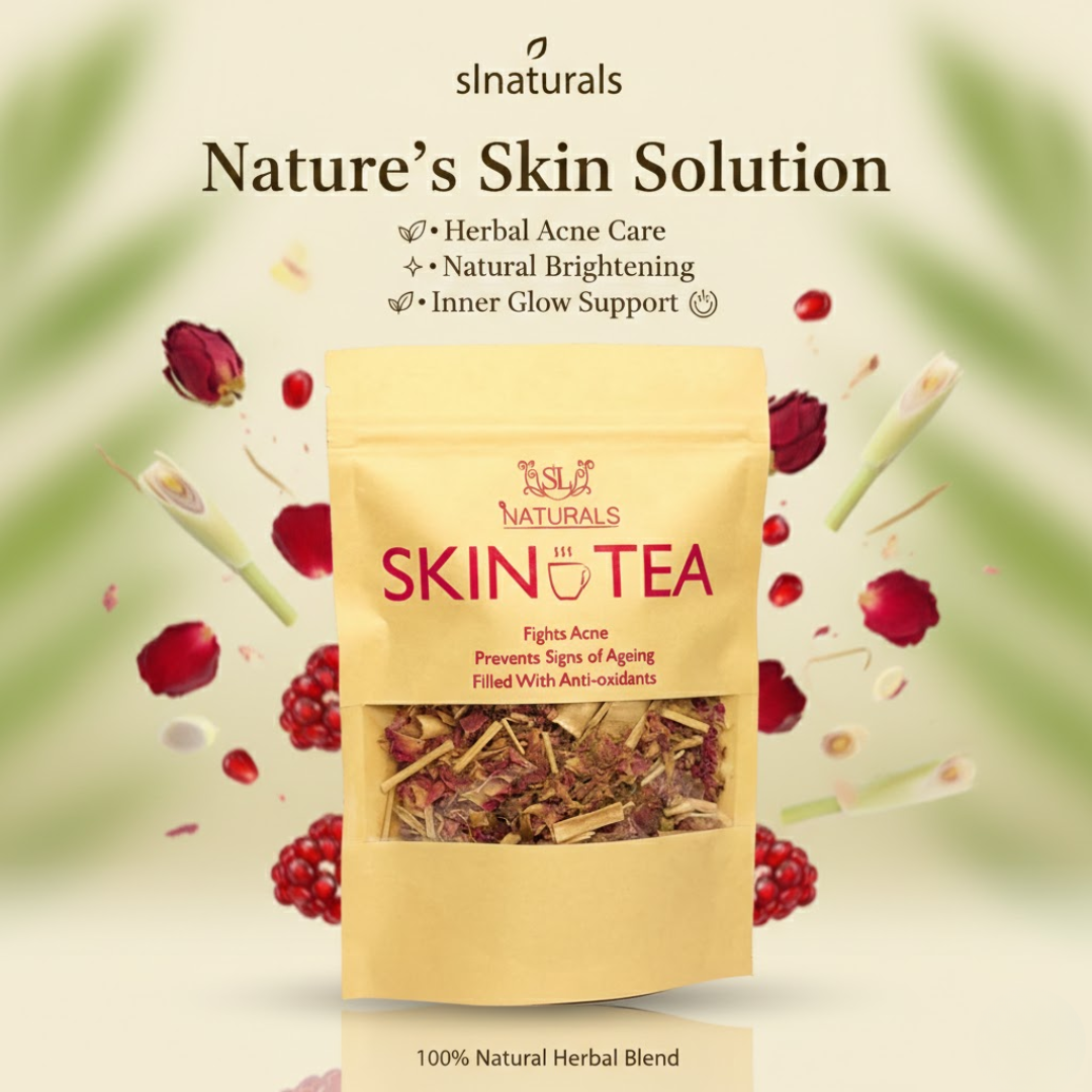 SL basics Natural Skin Tea | Balance Harmones &. Reduce Ance, pigmentation & bright complexion | Best for all Skin problems