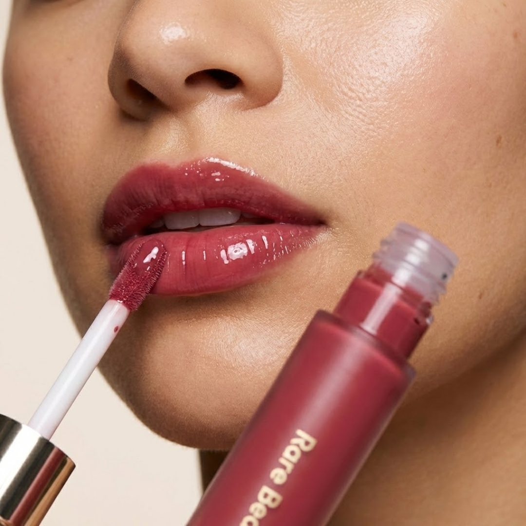 Rare Beauty Lip Oil Duo | Gel-to-Oil Formula, Hydrating & Non-Sticky, Vegan & Cruelty-Free (Pack of 2)