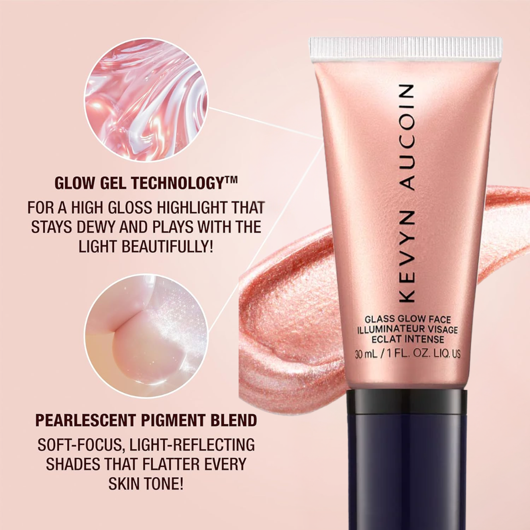KEVYN AUCOIN Glass Glow Face & Body Gloss | Multi-Use Luminous Highlighter