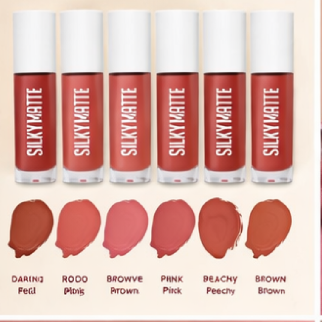 SilkyWhite Silky Matte Lipstick Trio Set | Pack of 3 Liquid Matte Lipsticks | Waterproof & Long Lasting