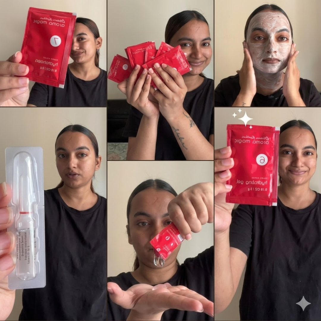 Aroma 7-Steps Magic Bridal Glow Facial Kit | Remove all impurities & blackheads in just single use | Bride like Glow at Home & Natural ingredients best for all Skin types