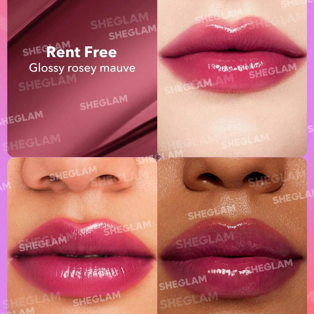 SHEGLAM Mirror Kiss High-Shine Lipstick Combo | Pack of 3 | Buildable Glossy Color + Skin-Friendly Oils