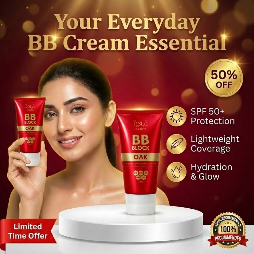 SL basics Sun & Glow Trio | Sunscreen SPF 80 + Moisturizer + BB Block | Best for all Skin types