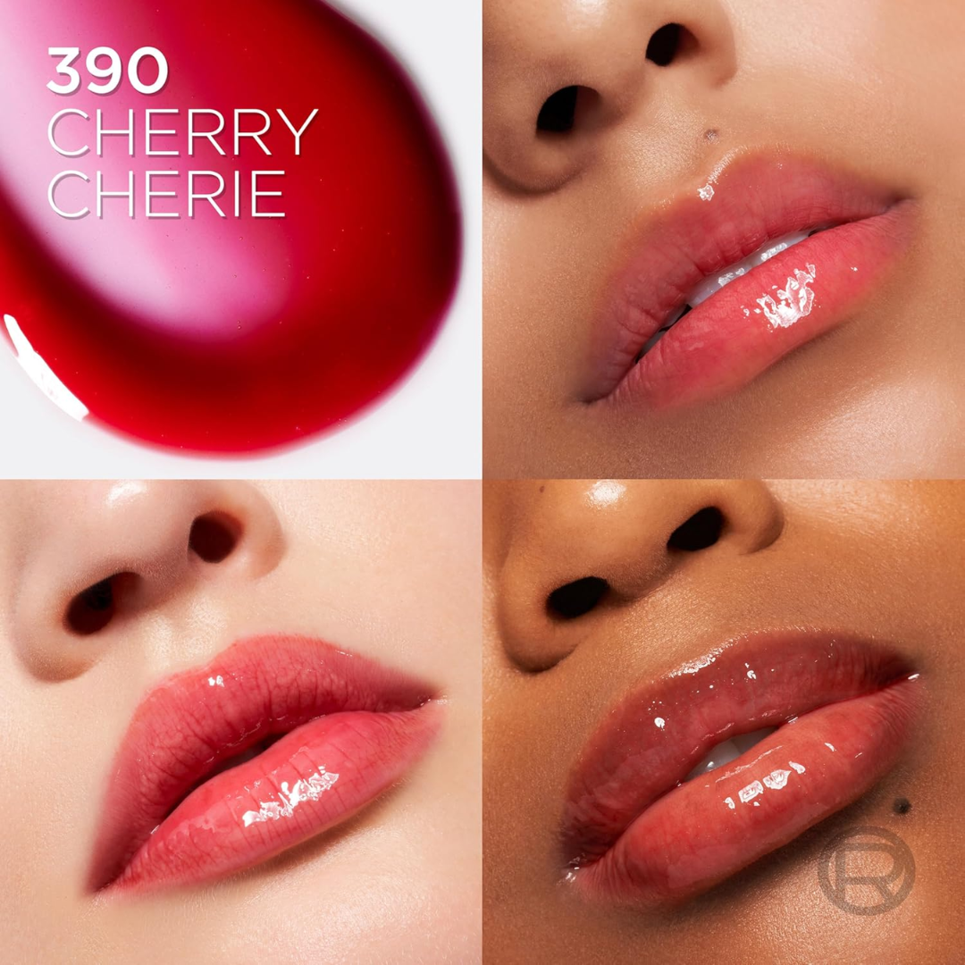 L'Oréal Paris Plump Ambition Hyaluron Lip Oil Trio | Plumping, Hydrating & High-Shine Lip Gloss Set