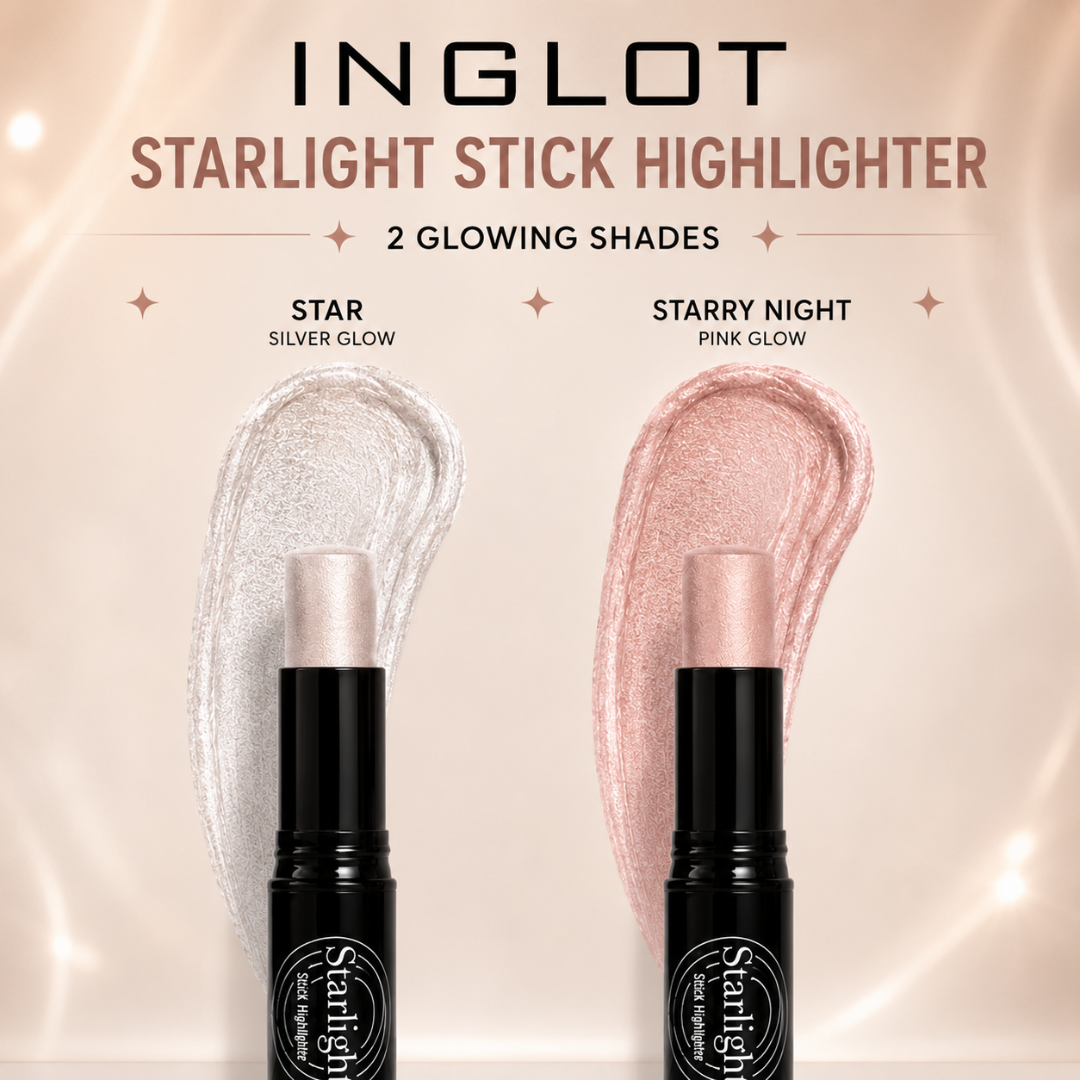 Inglot Starlight Stick Highlighter – 50% OFF – Instant Glow, Creamy Texture & Buildable Shine – Long Lasting, Lightweight Formula – Easy Blend