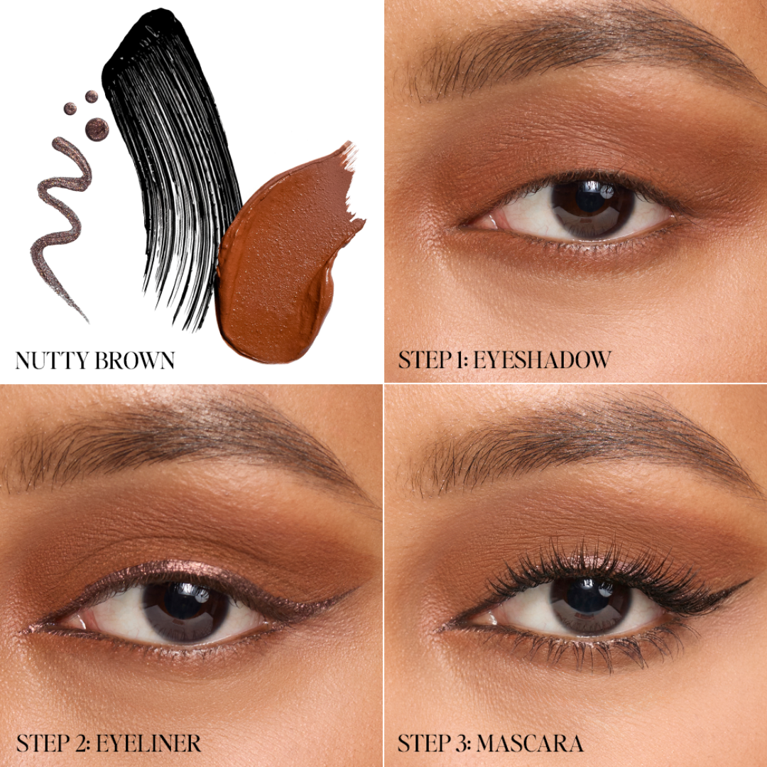 KITO® 3-in-1 Eye Stack | Eyeshadow, Eyeliner & Mascara Trio