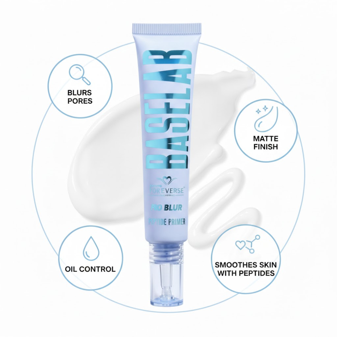 BASELAB PRO GO BLUR PEPTIDE PRIMER | Pore-Blurring, Matte Finish & Hydrating Primer with Peptides + Hyaluronic Acid