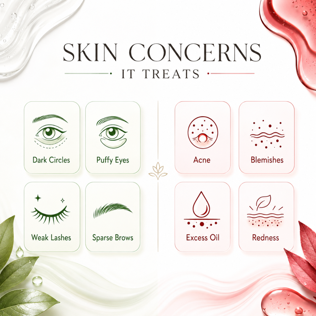 SL Basics Deal Box – Anti-Acne + Eye Care Serum Duo – Acne Control + Dark Circle Care + Lash & Brow Support – For Clearer Skin & Fresh Eyes