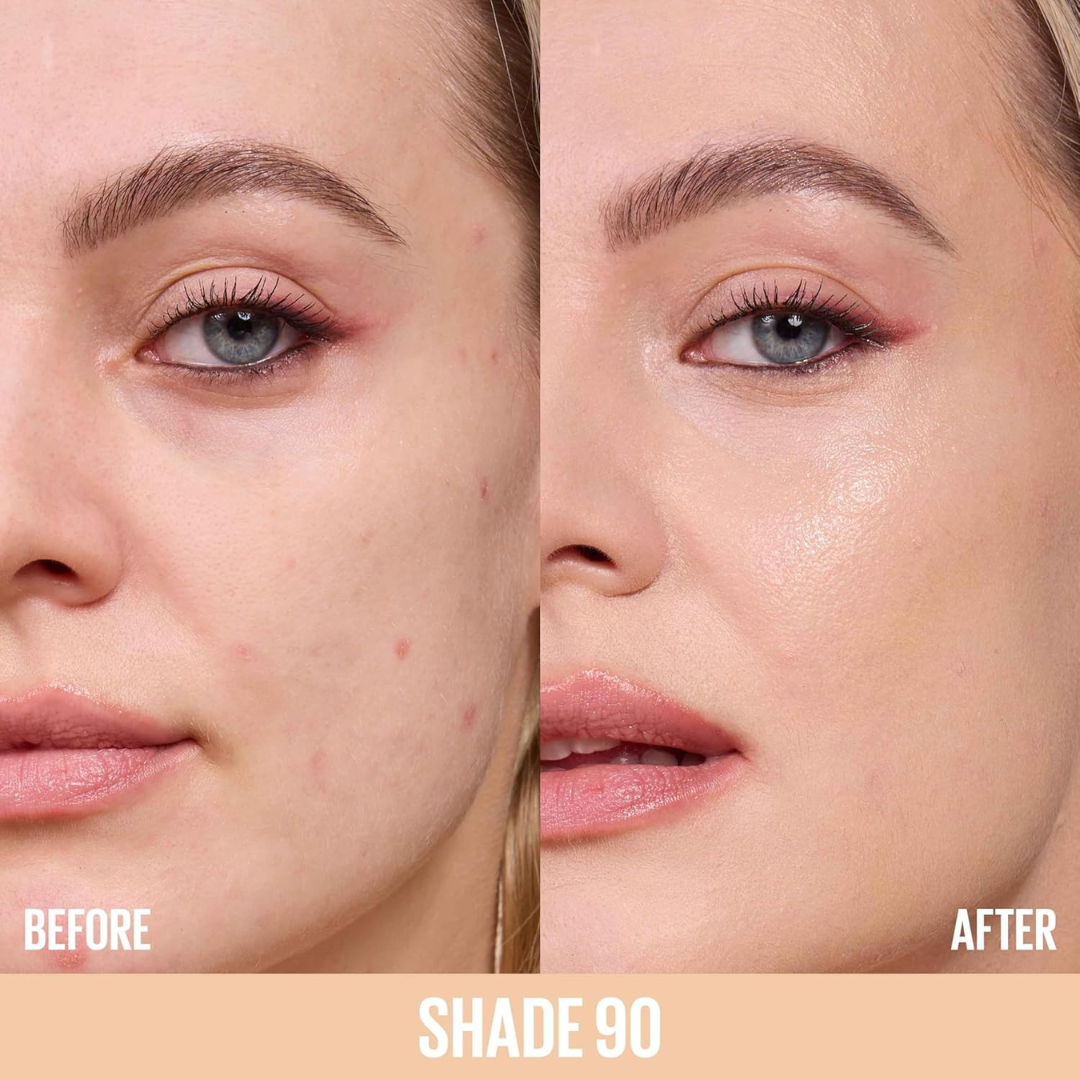 Maybelline Plump & Glow Foundation | 2% Niacinamide + Hyaluronic Acid, SPF 15, Dewy Finish & Instant Plumping Coverage