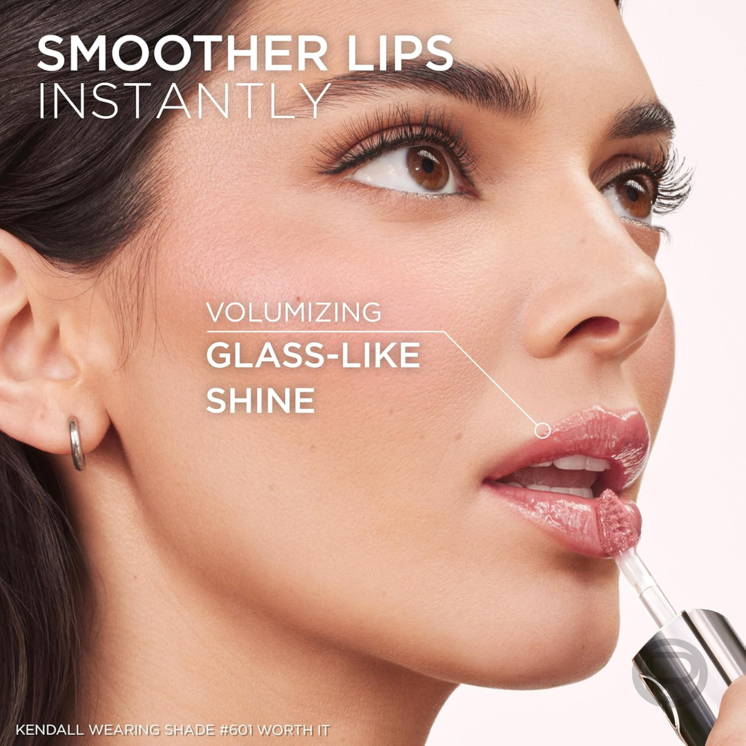 L'Oréal Paris Plump Ambition Hyaluron Lip Oil Trio | Plumping, Hydrating & High-Shine Lip Gloss Set
