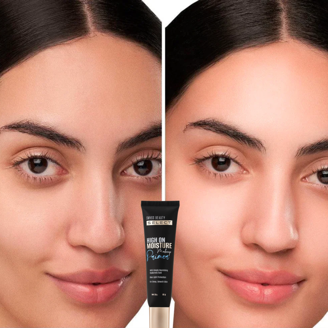 Swiss Beauty Select High On Moisture Makeup Primer – Hydration + Blue Light Protection
