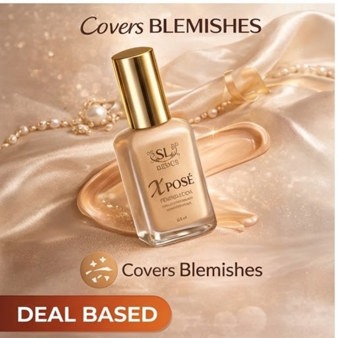 Flawless Base Bundle SL Basics Xpose Foundation + Magic Concealing Wand + FREE Beauty Blender