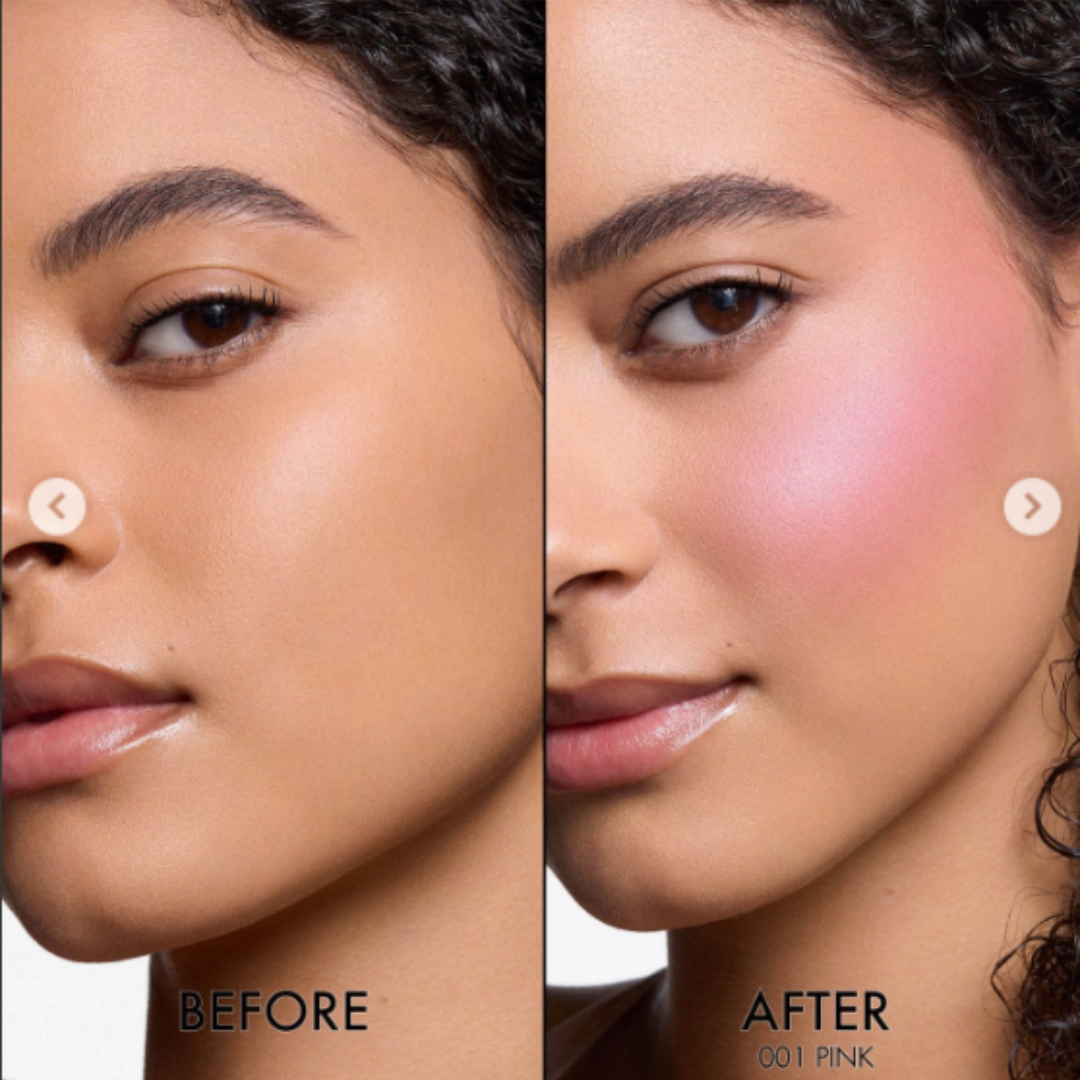 3D Rose Blush & Highlighter with Free Blending brush | Multi-purpose Blush + Eyeshadow + highlighter