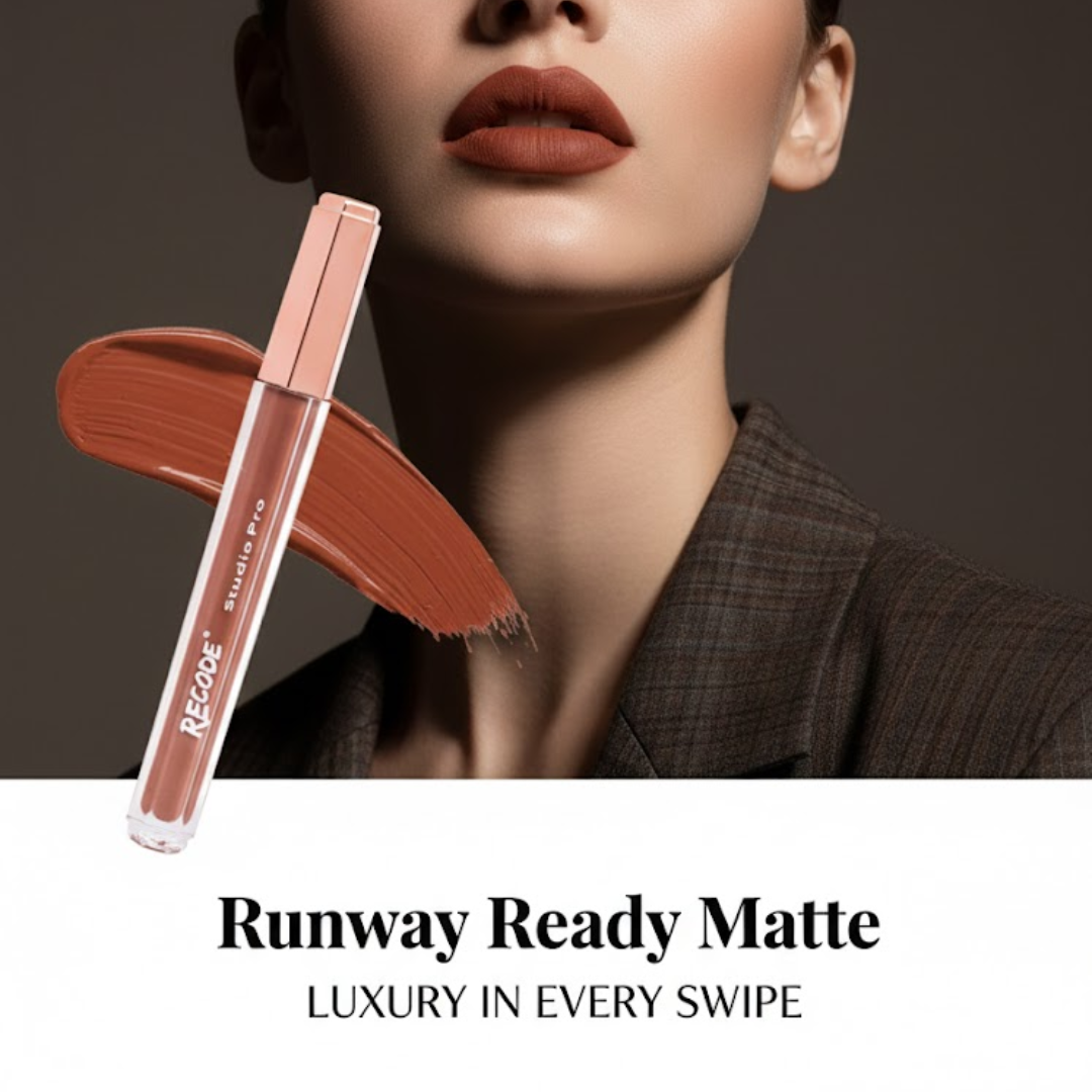 RECODE Mini Matte Collection Set | 10 Luxe Mini Matte Liquid Lipsticks | Waterproof & Long Lasting