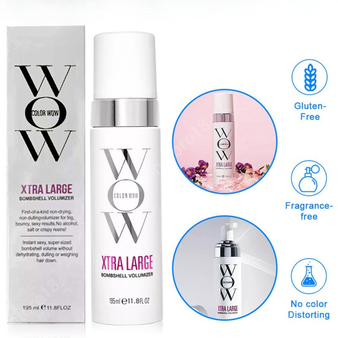 COLOR WOW Xtra Large Bombshell Volumizer – Massive, Long-Lasting Volume – Weightless Feel, No Crunch – Instant Lift from Roots to Ends – Shiny & Smooth – Safe for Color-Treated Hair