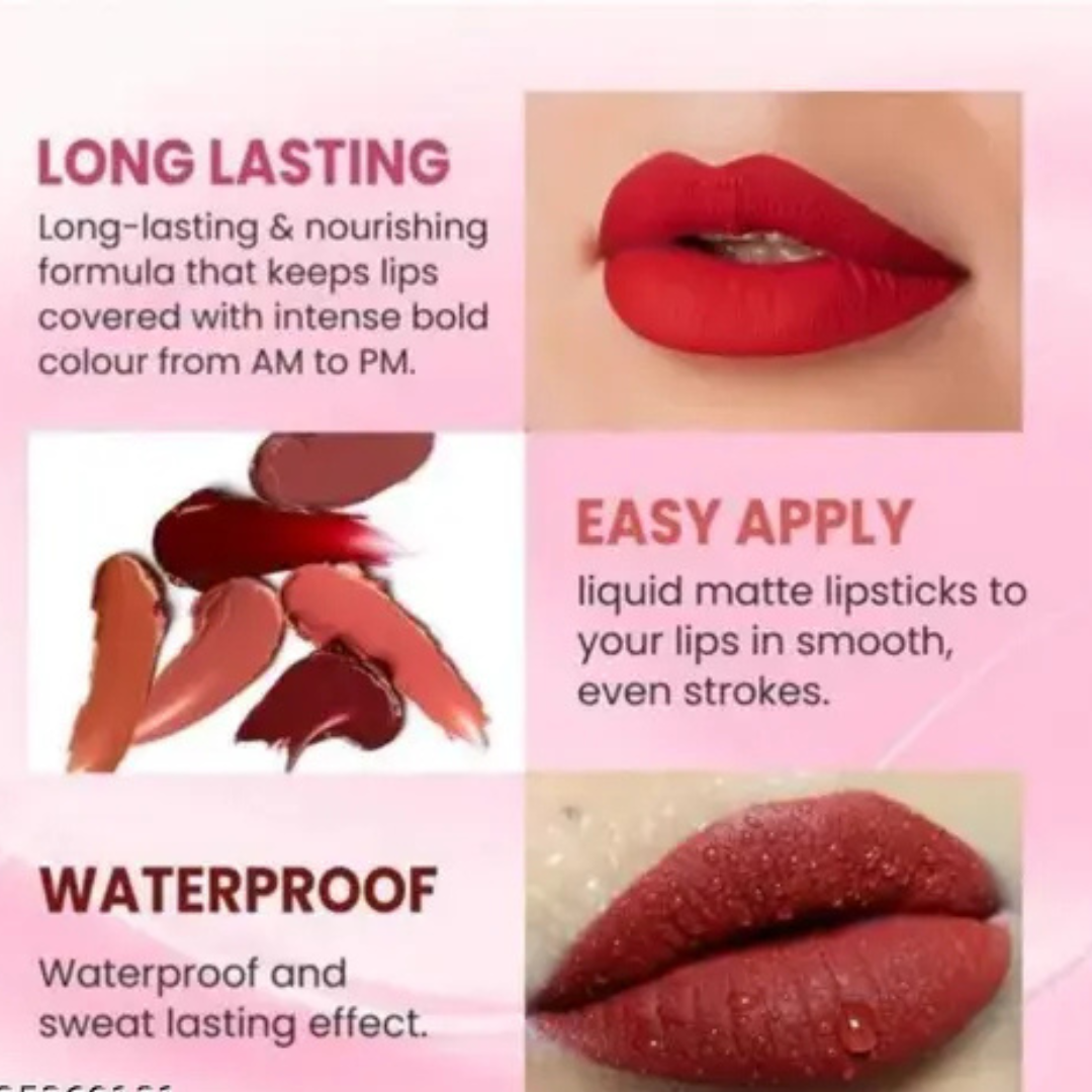 Kashe's Luxury Lipstick Collection | Rich Pigment, Smooth Hydration, Long-Lasting Wear