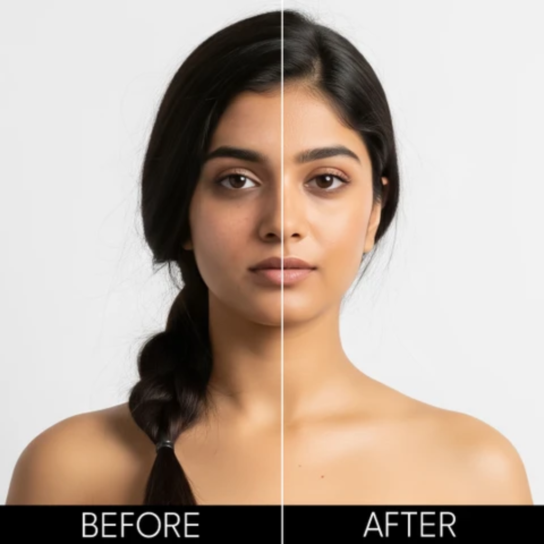 FLICKA Silk Touch & Blend & Shine Face Perfection Duo | Hydrating Primer + SPF Foundation