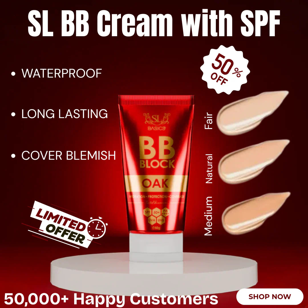 SL basics Sun & Glow Trio | Sunscreen SPF 80 + Moisturizer + BB Block | Best for all Skin types