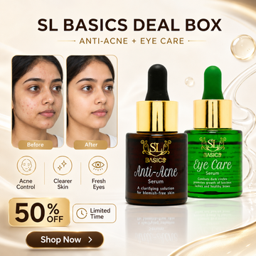 SL Basics Deal Box – Anti-Acne + Eye Care Serum Duo – Acne Control + Dark Circle Care + Lash & Brow Support – For Clearer Skin & Fresh Eyes