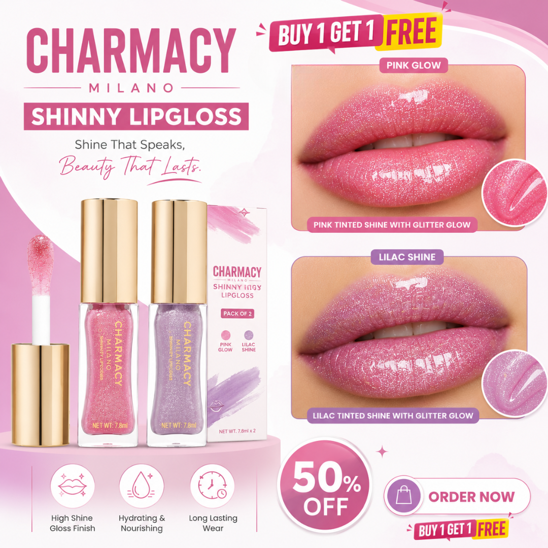 Charmacy Milano Shinny Lipgloss – High Shine, Hydrating & Non-Sticky
