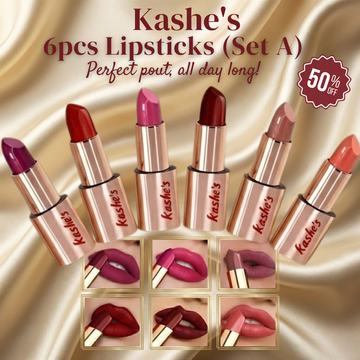 Kashe's Luxury Lipstick Collection | Rich Pigment, Smooth Hydration, Long-Lasting Wear