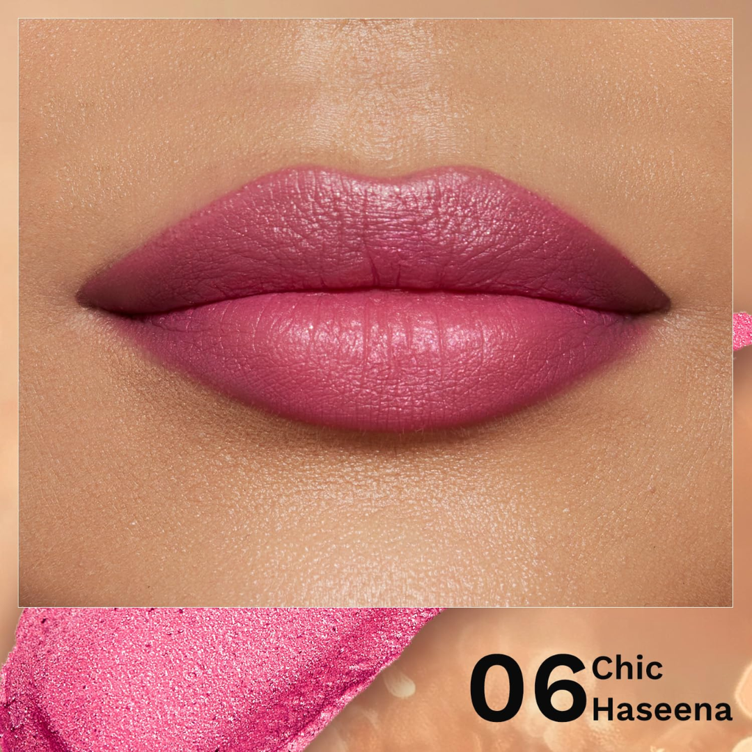 Pilgrim Glitter Lipstick – The Dubai Collection | High-Impact Sparkle, Frosted Shimmer & Non-Drying Luxury Lipstick