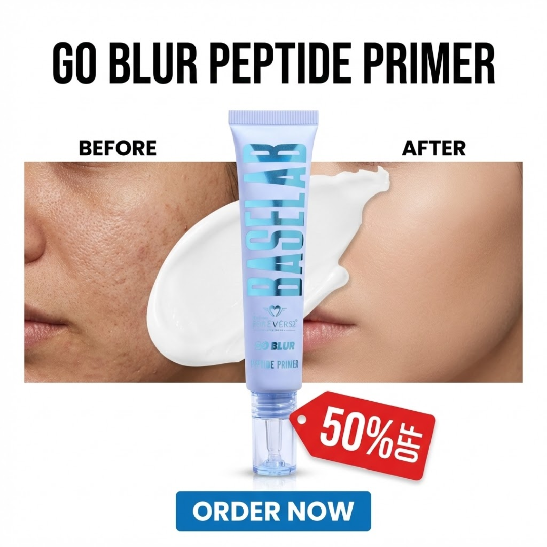 BASELAB PRO GO BLUR PEPTIDE PRIMER | Pore-Blurring, Matte Finish & Hydrating Primer with Peptides + Hyaluronic Acid
