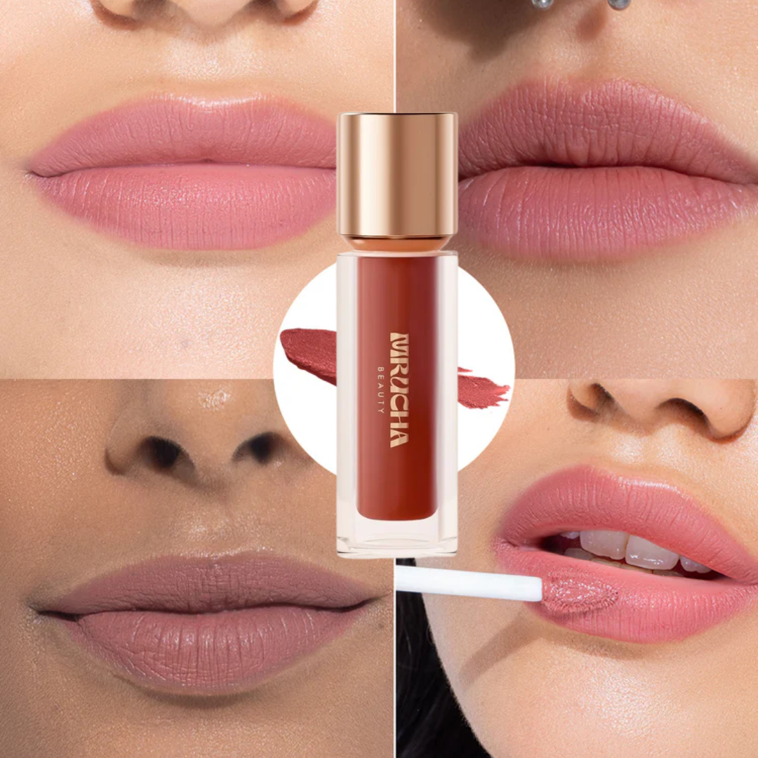 MRUCHA Beauty Complete Lip Kit | Lip Marker + Matte Lip Gloss + Glossy Lip Gloss | Smudge-Proof, Long-Lasting, High-Shine