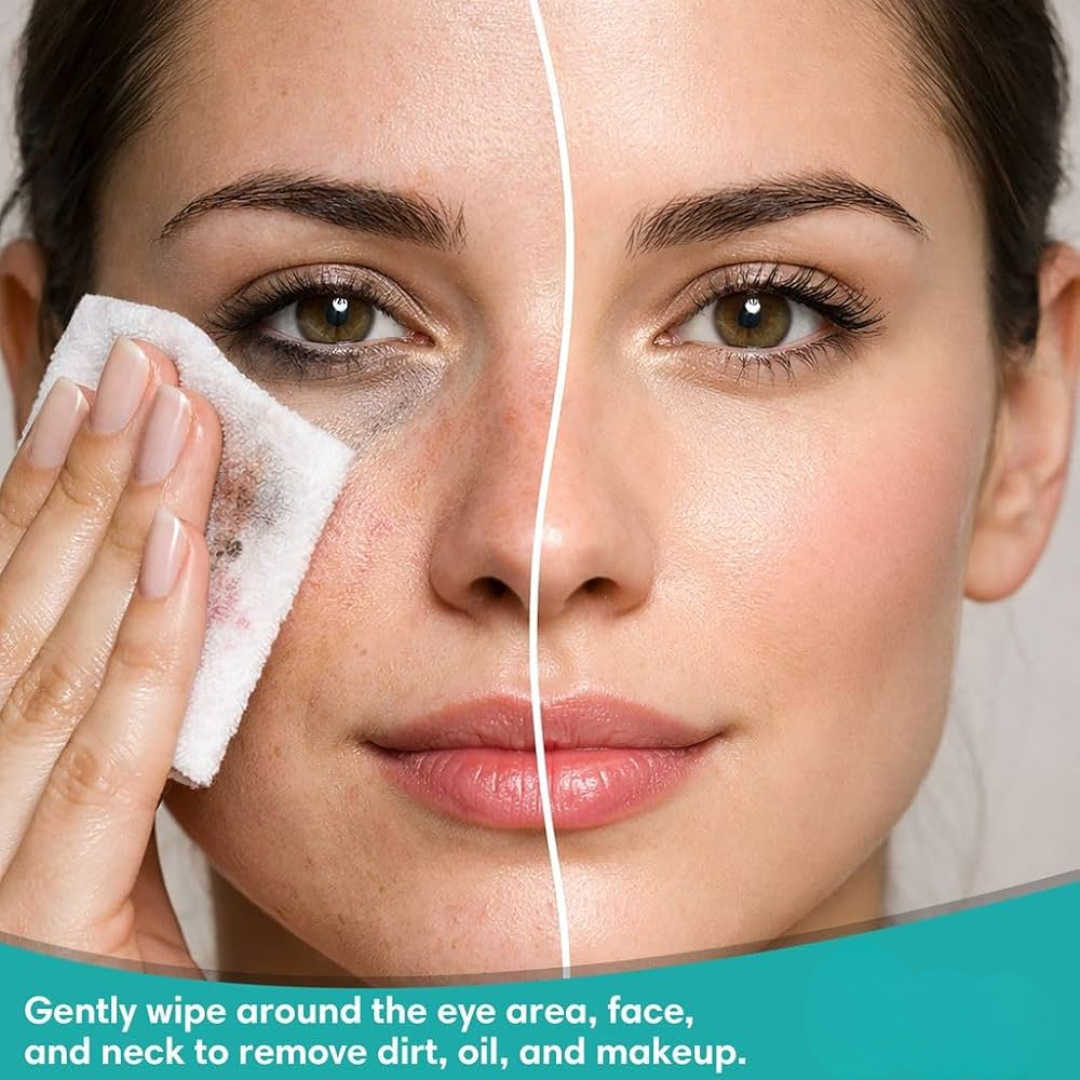 Deep Clean & Hydrating Trio Deal | include Makeup removing Wipes + Face Scrub + Clay mask | Clean & brighten Skin tone