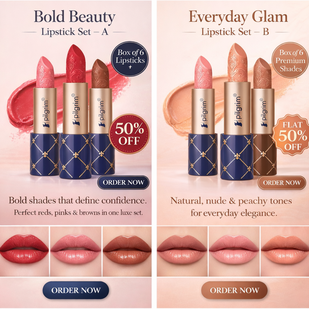 Pilgrim French Collection Matte Bullet Lipstick – High-Impact Comfort Matte | Rich Pigmentation