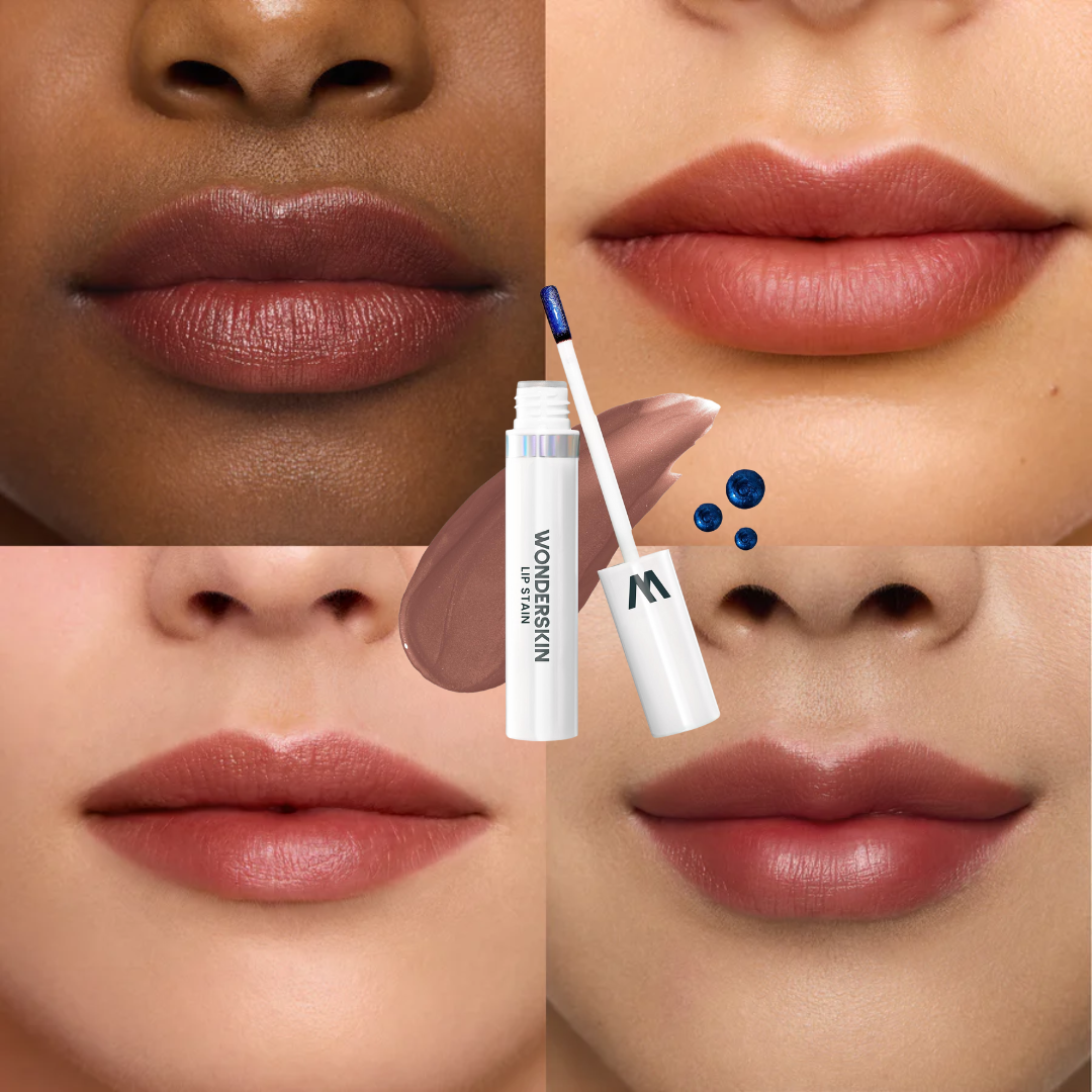 Wonderskin Wonder Blading Lip Stain Kit | 2-Step Transfer-Proof Lip Color | Long-Lasting & Smudge-Resistant