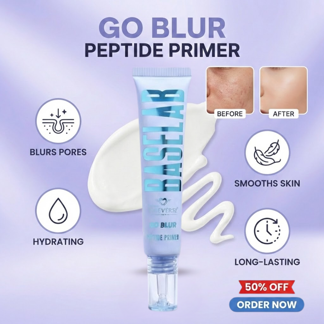 BASELAB PRO GO BLUR PEPTIDE PRIMER | Pore-Blurring, Matte Finish & Hydrating Primer with Peptides + Hyaluronic Acid