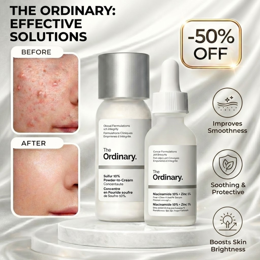 Clear Breakouts in 1 Hour | The Ordinary Powder-to-Cream + Ordinary Niacinamide Serum | Fastest Solution to reduce Acne, Spots & Redness