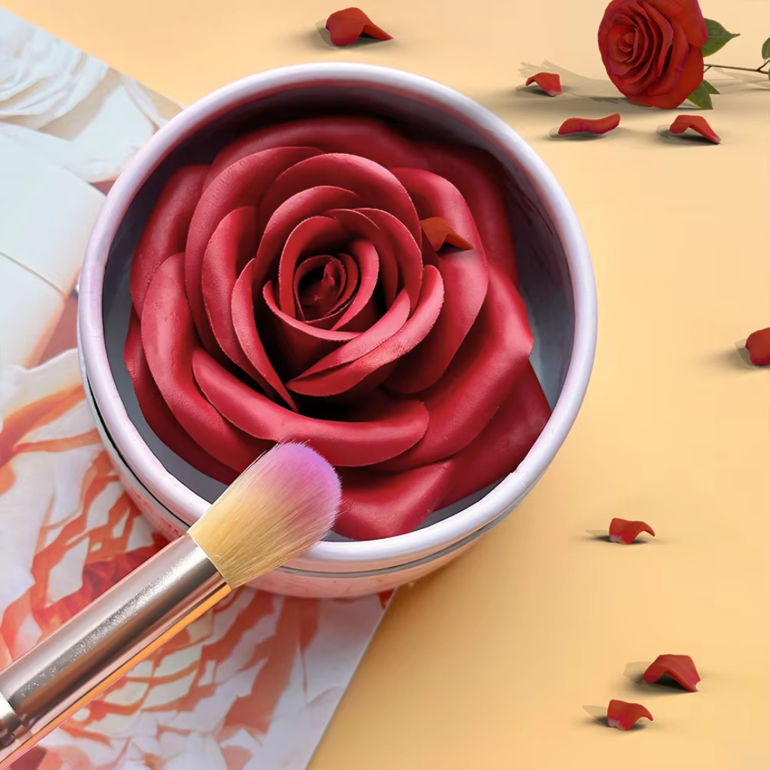 3D Rose Blush & Highlighter with Free Blending brush | Multi-purpose Blush + Eyeshadow + highlighter