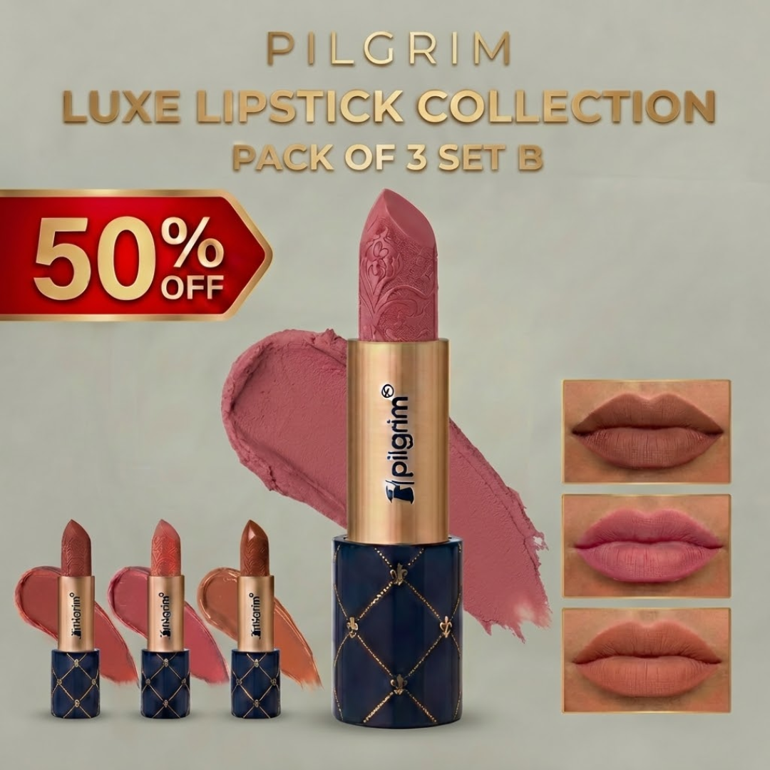 Pilgrim French Collection Matte Bullet Lipstick – High-Impact Comfort Matte | Rich Pigmentation