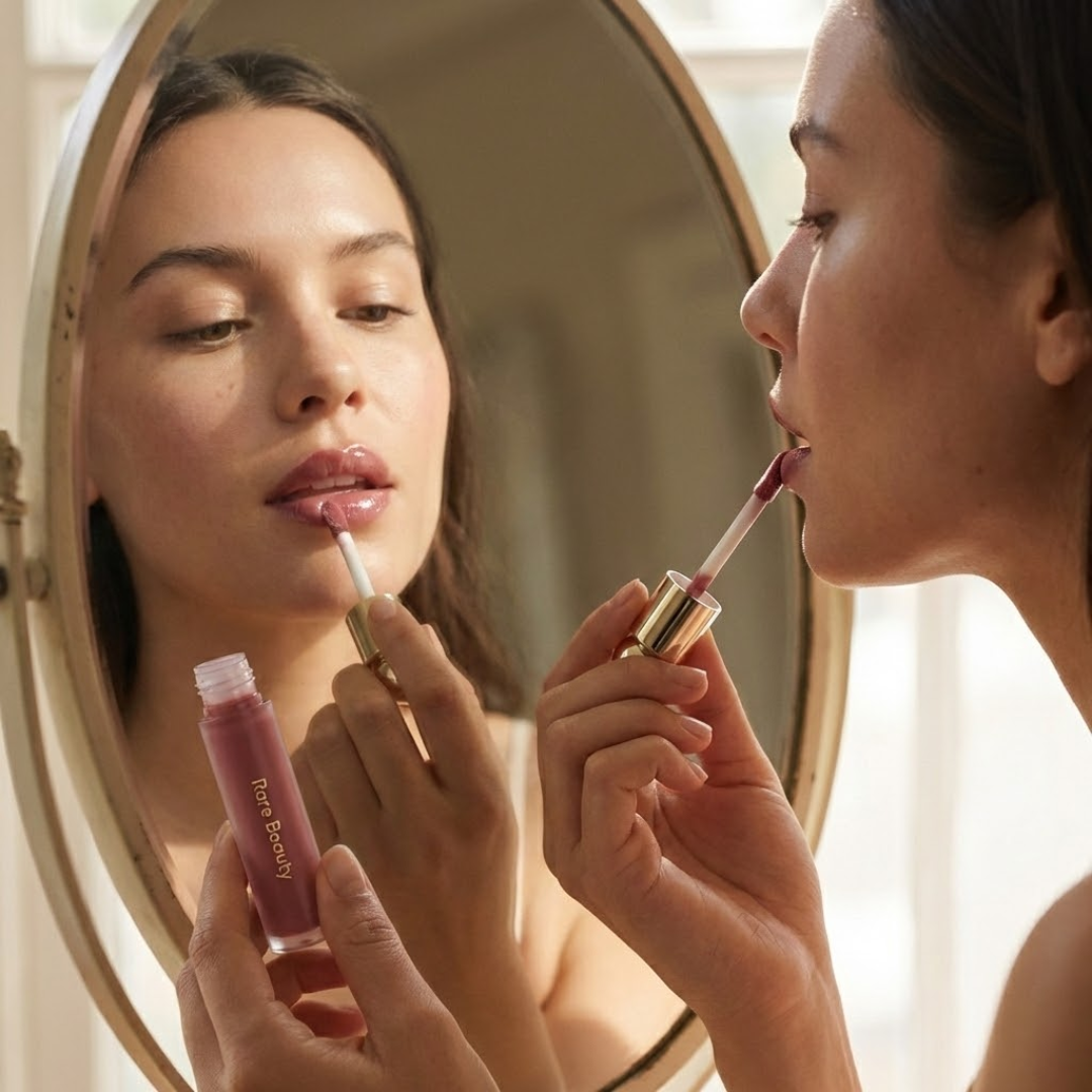 Rare Beauty Lip Oil Duo | Gel-to-Oil Formula, Hydrating & Non-Sticky, Vegan & Cruelty-Free (Pack of 2)