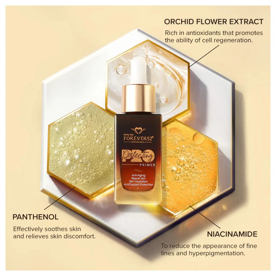 Daily Life FOREVER52 Pro Glow & Blend Beauty Set – Serum-Primer + Foundation + FREE Beauty Blender
