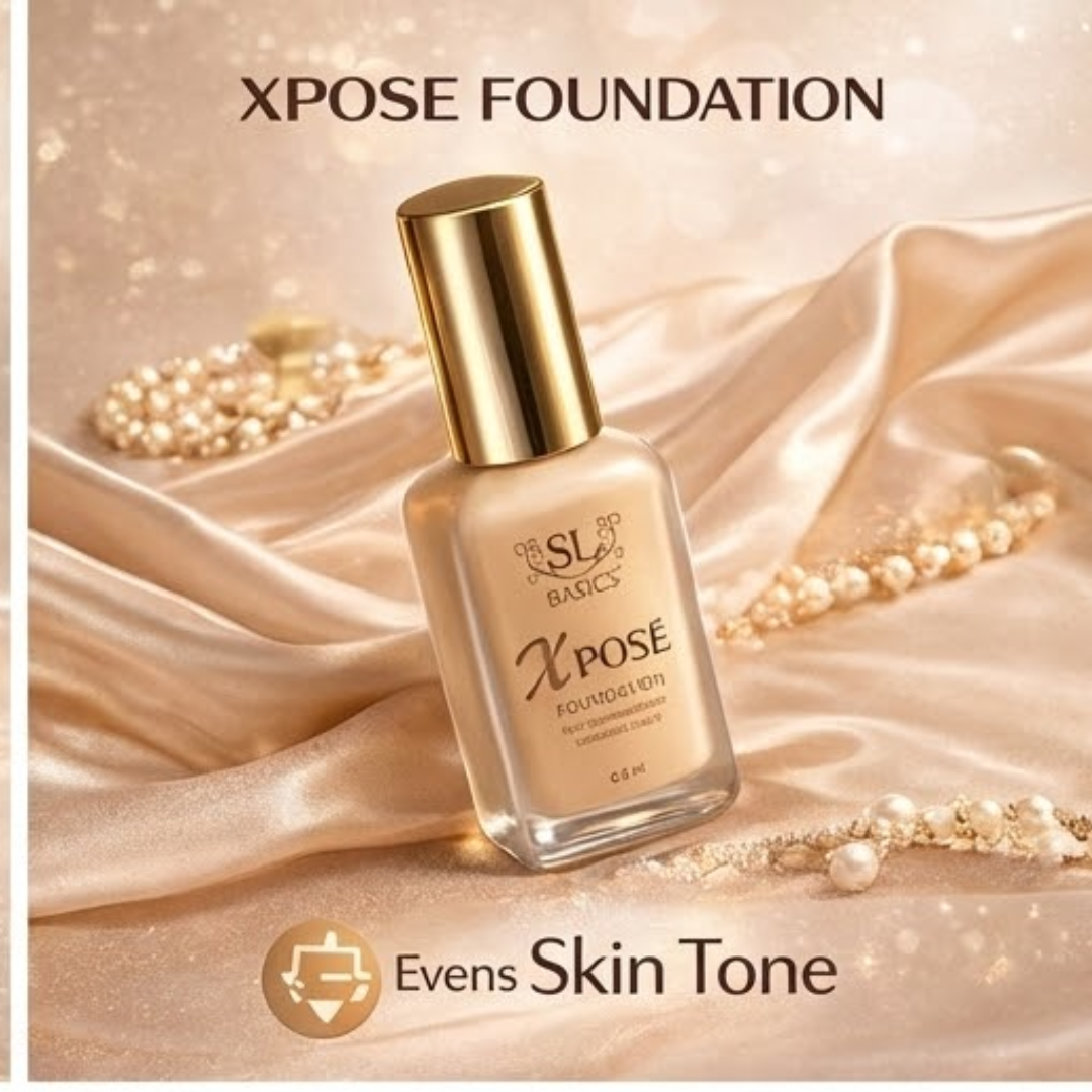 Flawless Base Bundle SL Basics Xpose Foundation + Magic Concealing Wand + FREE Beauty Blender