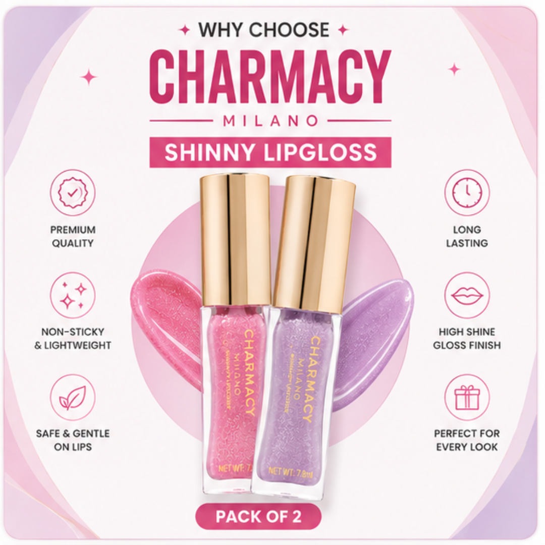 Charmacy Milano Shinny Lipgloss – High Shine, Hydrating & Non-Sticky