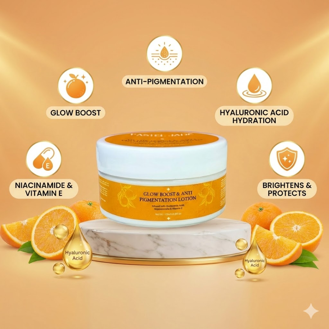 Glow Boost & Anti-Pigmentation Lotion | Niacinamide + Vitamin E + Hyaluronic Acid | Brightening, Hydrating & Dark Spot Corrector