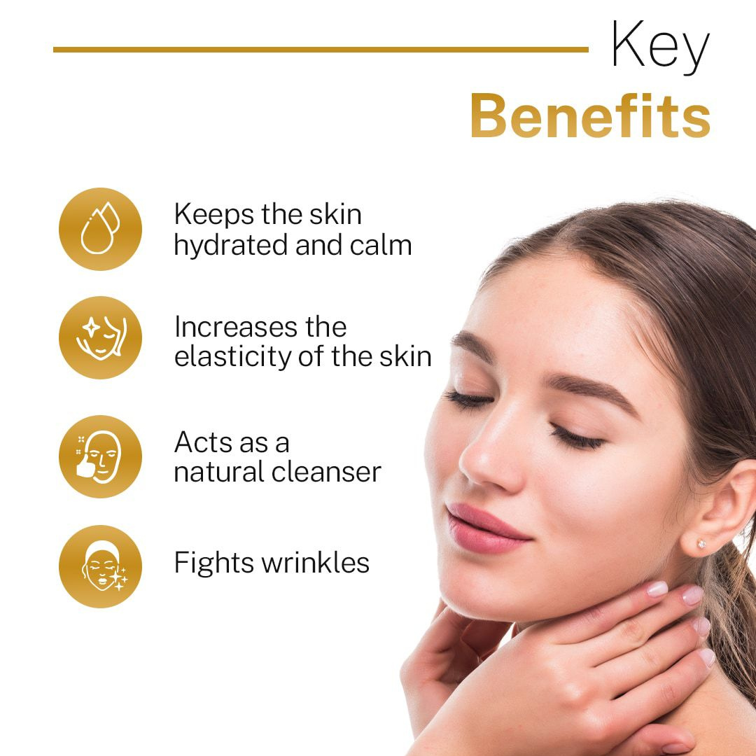 LoveEarth 24k Gold Glass Skin Facial Serum | Blurring pores + deeply hydrate |  Perfect for Flawless makeup base