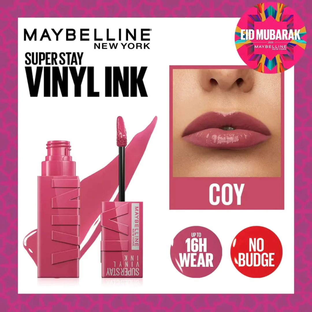 Maybelline SuperStay Vinyl Ink | Longwear Liquid Lipstick | High-Shine, Transfer-Proof Color