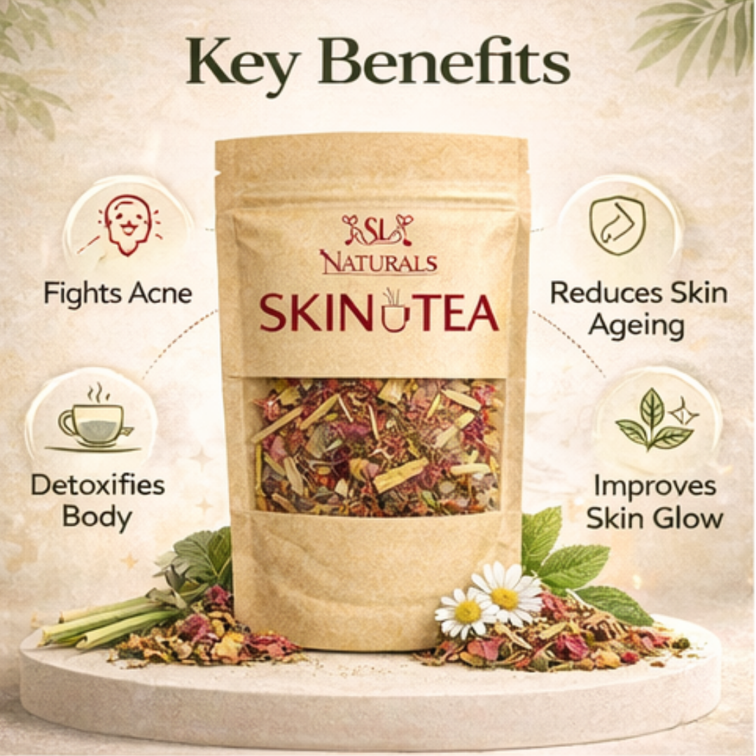 SL basics Natural Skin Tea | Balance Harmones &. Reduce Ance, pigmentation & bright complexion | Best for all Skin problems