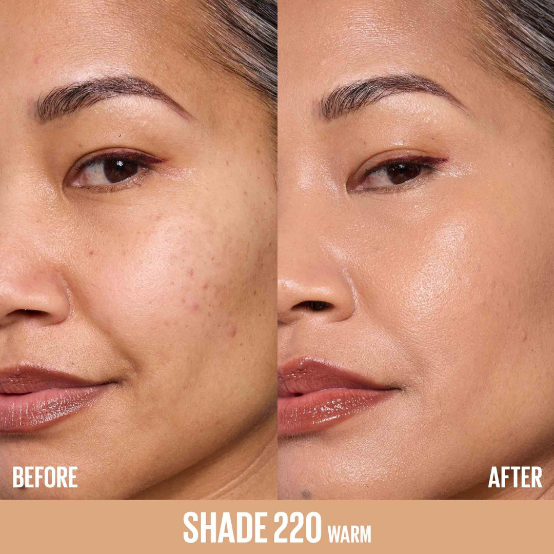 Maybelline Plump & Glow Foundation | 2% Niacinamide + Hyaluronic Acid, SPF 15, Dewy Finish & Instant Plumping Coverage