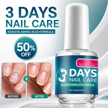 3 Days Nail Repair & Growth Serum – Keratin Amino Acid Formula – 50% OFF – Fast Strengthening & Hydrating – For Dry, Weak & Fragile Nails – Repairs Damage, Promotes Growth
