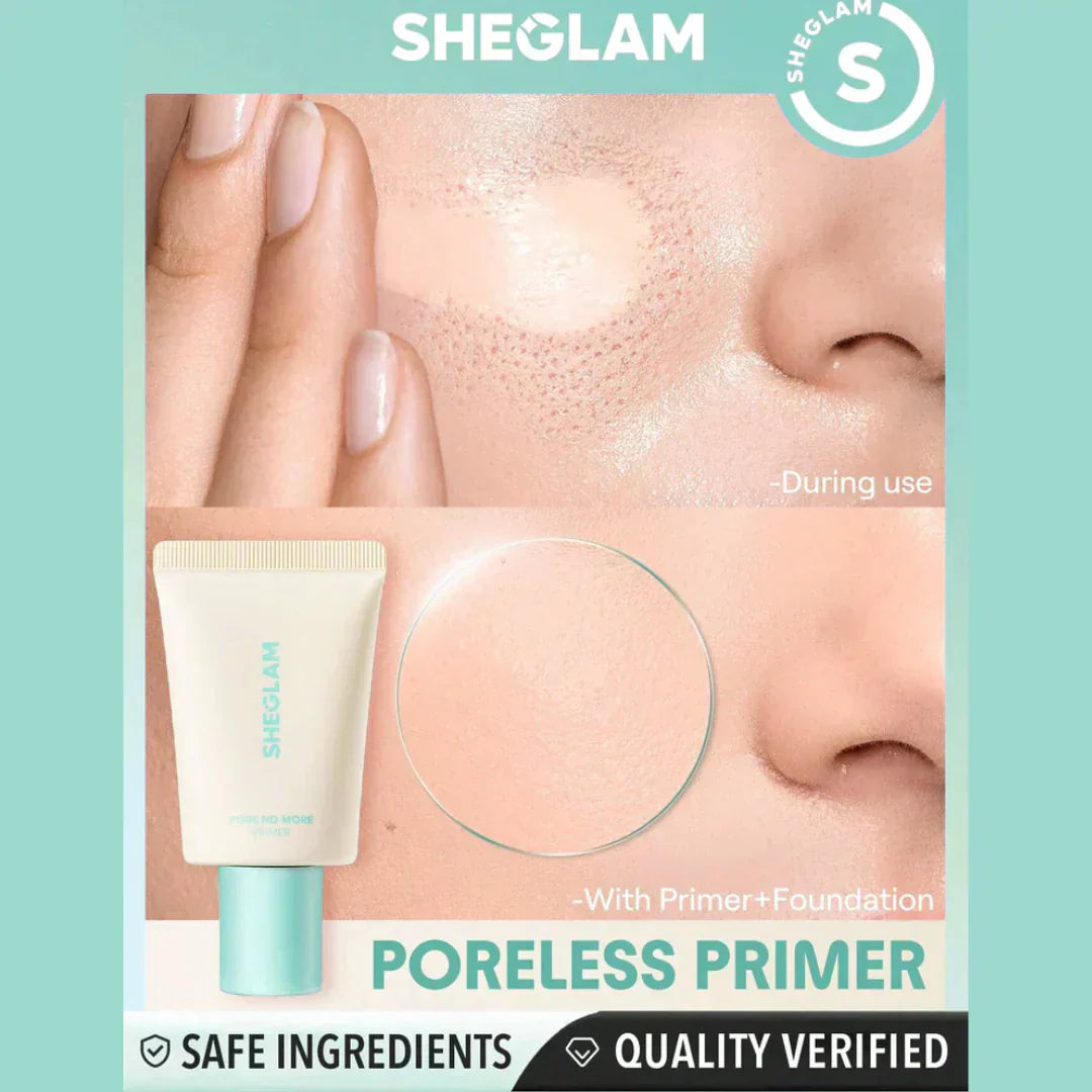 SheGlam No Pore Primer - Instant No Pore Result with Filter Look Makeup Finish