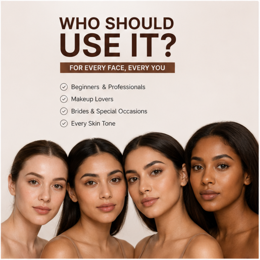 Musarrat Misbah 4-in-1 Contour Palette – Sculpt, Define & Enhance – 4 Shades, Endless Possibilities – Highlight, Contour & Bronze & Concealer – Blendable, Silky Smooth & Long-Lasting